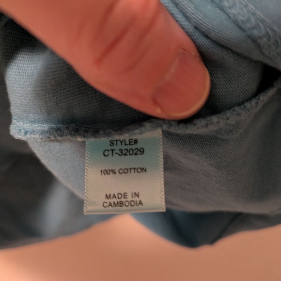 Zenana Men's Blue Ombre T-Shirt - Picture 4 of 4